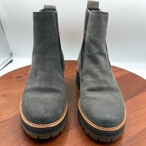 Timberland Courmayeur Valley Chelsea Boots Grey Suede Plaid A2EEH Grunge Women 7